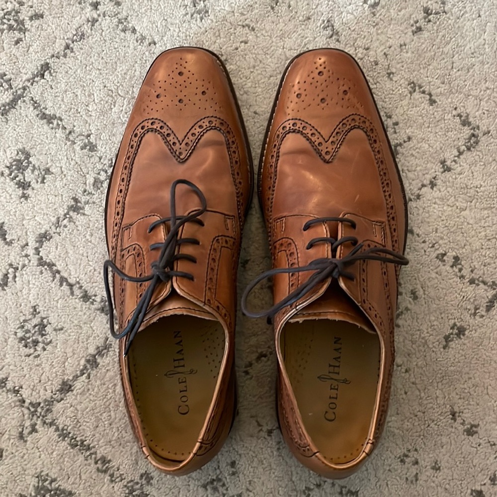 Cole Haan/Nike Air size 10 Leather Wingtip Oxfords
